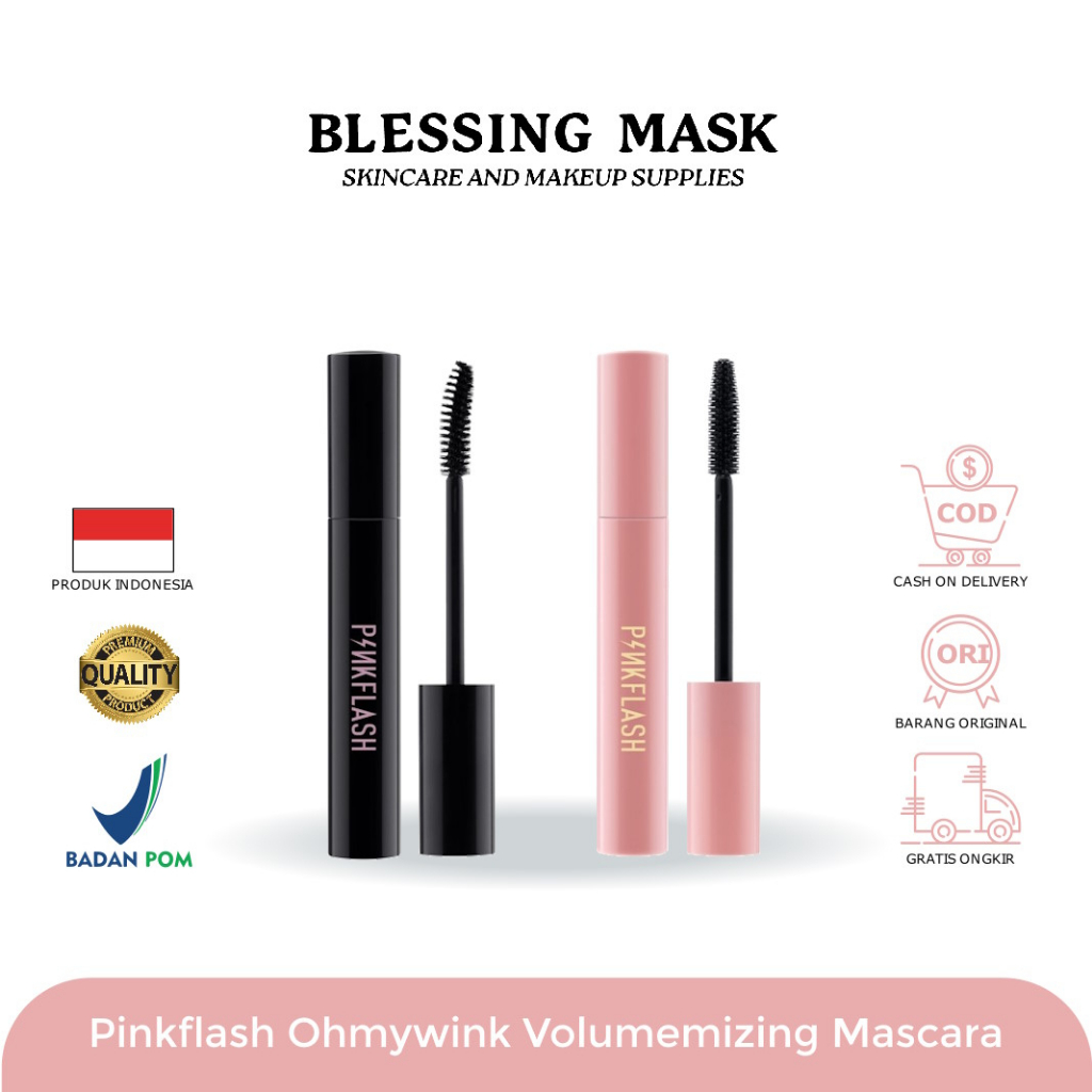 PINKFLASH OhMyWink Volumezing Maskara Tahan Air | Mascara Long lasting Waterproof PFE08