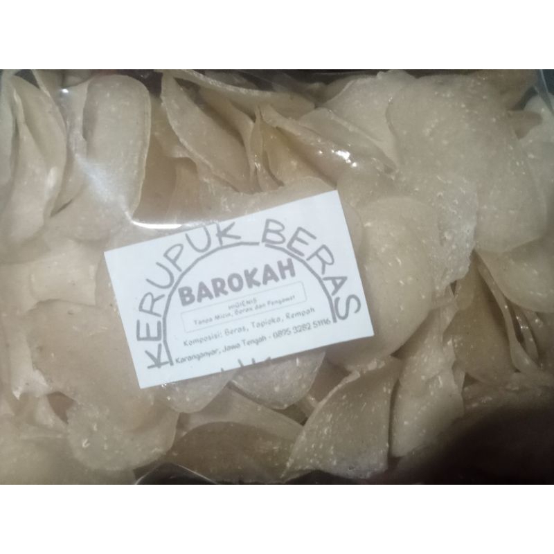 

Kerupuk Beras Barokah 500g (mentah)