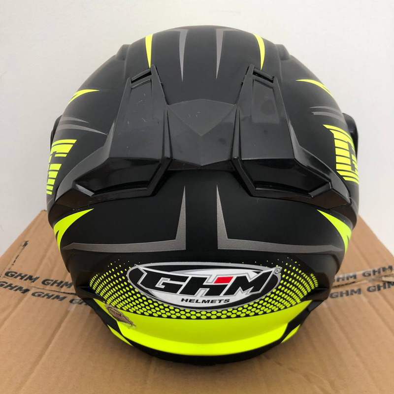 Helm Dewasa Double Visor GHM Veloz Kuning SNI Terlaris Termurah