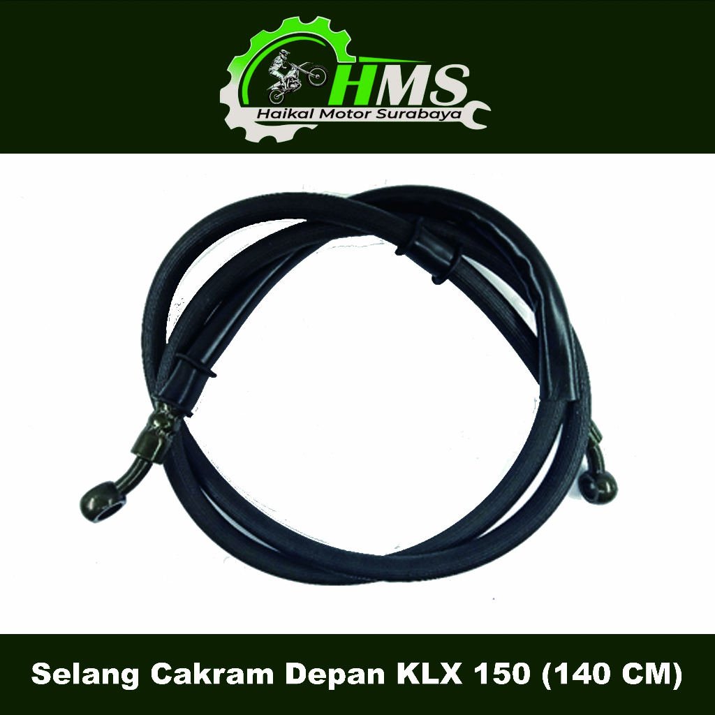 Selang Cakram Depan KLX 150 (140 CM) - Kabel Tali Kawat Seling Rem Brake Cakram Depan KLX 150
