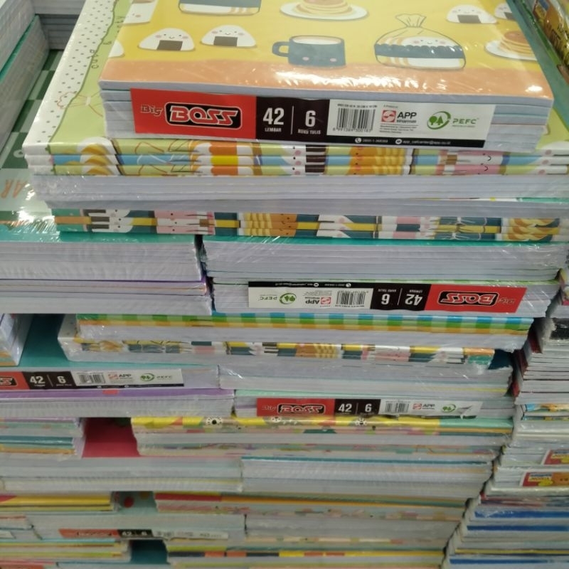 

Buku Tulis Sekolah BIGBOS 42 Lembar isi 6 pcs