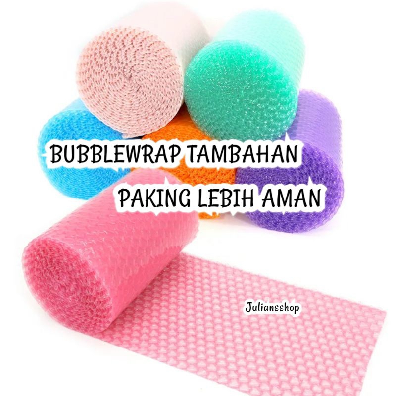 

BUBBLE WRAP Tambahan Untuk Paking Lebih Aman