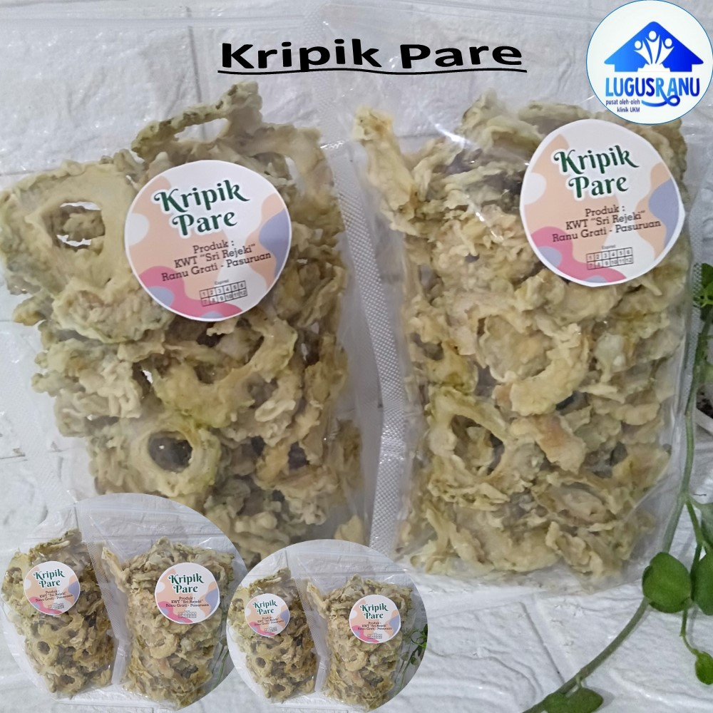 

Kripik pare renyah dan gurih tidak pahit 200gram