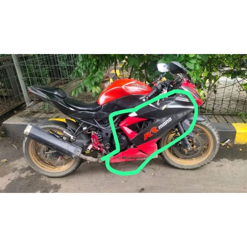 sayap depan/fairing ninja rr 250 mono 1 silinder kanan kiri