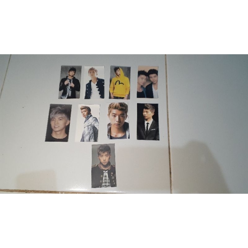 Photocard 2pm a ver wooyoung and PC seri remi Shinne