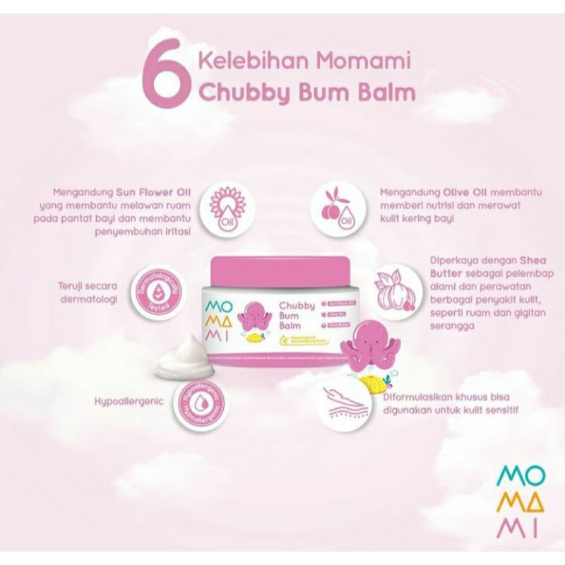 Momami Baby Chubby Bum Balm || Lotion &amp; Cream Bayi 50 gr