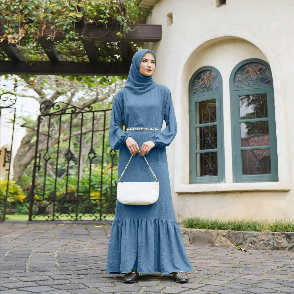 Demore Maxy Vayrea Gamis Duyung Wanita Muslim Kondangan Polos