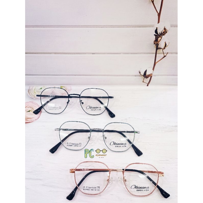 Pc-eyewear - Frame "okinawa" 66001 B-Titanium /KACAMATA KOREA B-Titanium COWOK CEWEK KEKINIAN