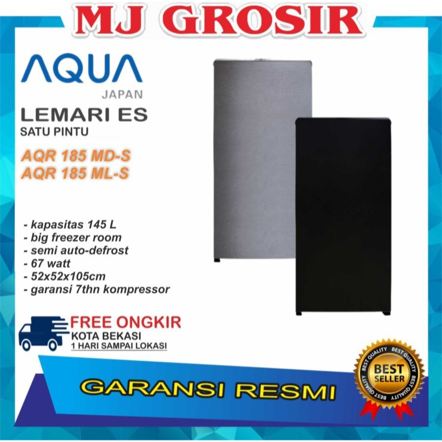 KULKAS AQUA JAPAN AQRD 181 DS/LS LEMARI ES 1 PINTU AQRD185 MDS/MLS