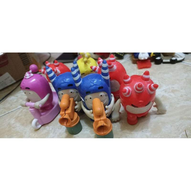 MAINAN BEKAS Mainan Oodbods Hadiah MCD Action Figure Mainan KFC mainan Happy Meal Chaki Bubble Jeff 