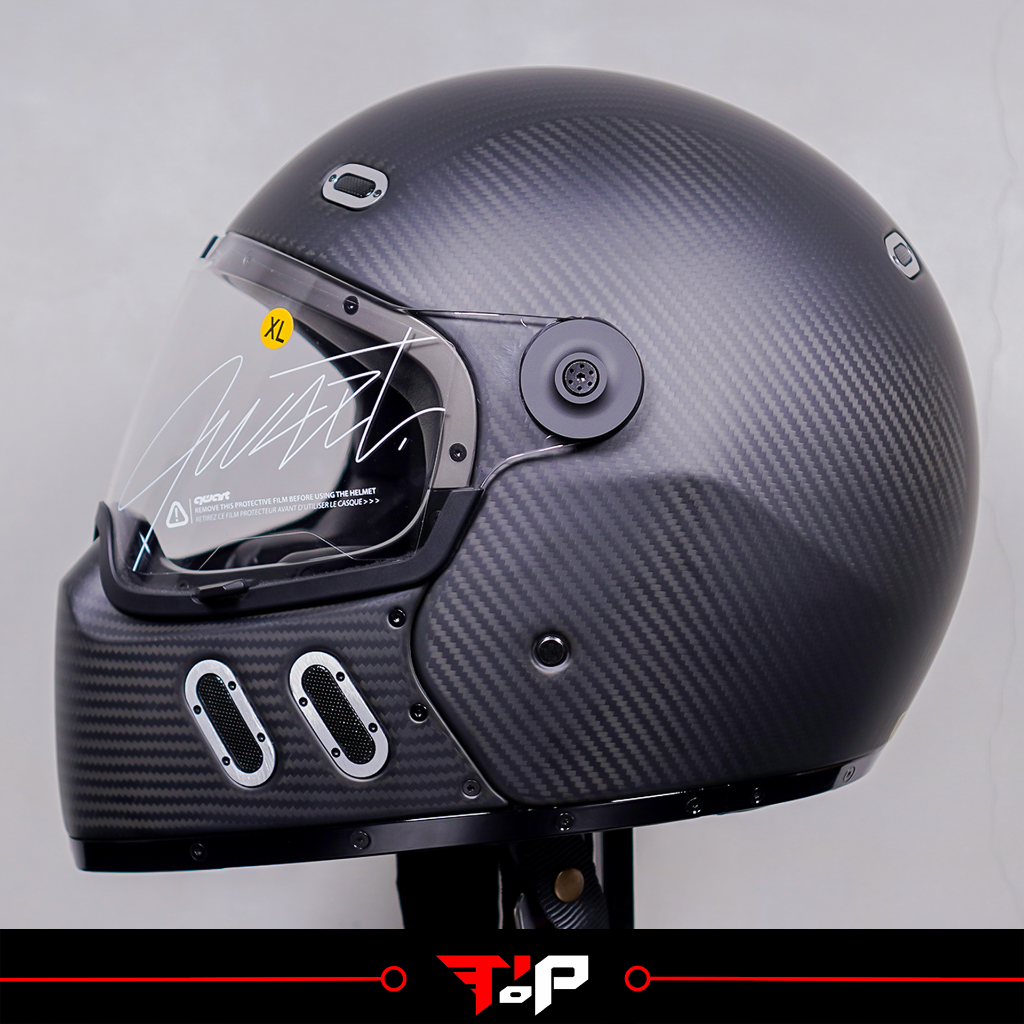 QWART PHOENIX HELMET CARBON MATTE CARBON BLACK FULL/HALF FACE