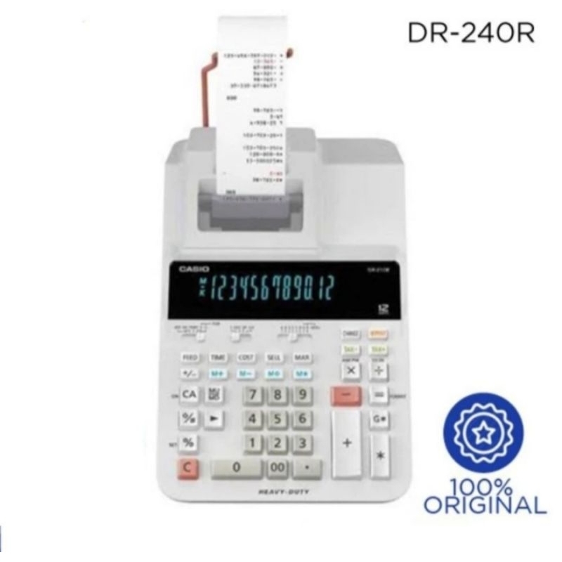 

CASIO CALCULATOR PRINT DR 240R 14 DIGIT KALKULATOR PRINTING