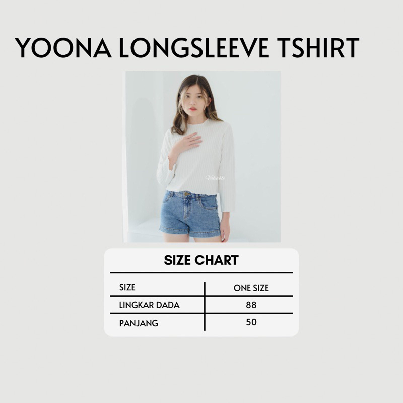 Yoona Longsleeve Tshirt Valiable