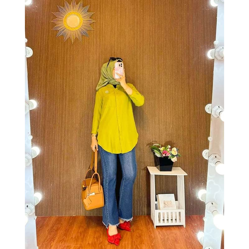 BLOUSE WANITA KEKINIAN ZHIA SHIRT BP BAHAN SHAKILA BLOUSE KOREAN STYLE // BAJU ATASAN WANITA TERBARU 2023 KEKINIAN // KEMEJA WANITA OVERSIZE LENGAN PANJANG // BLOUSE BUSUI FRIENDLY