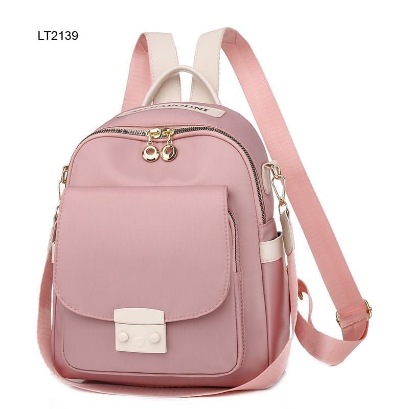 Tas ransel import wanita LT 2139 warna pink