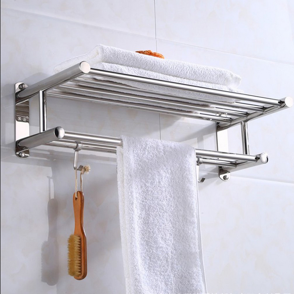 Rak Handuk Kamar Mandi Terbaru Rak Dinding Serbaguna Rak Handuk Stainless Gantung  Rak Handuk Dinding Toilet Aluminium Towel Hanger