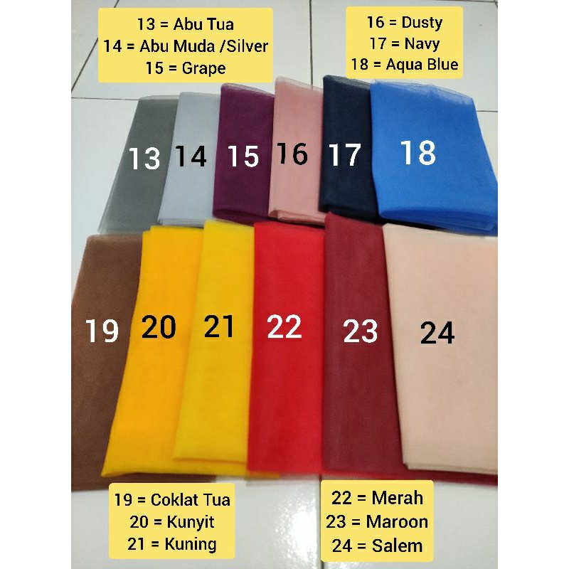 Kantong Tile Souvenir Tanpa Serut (T16 - T45 cm)