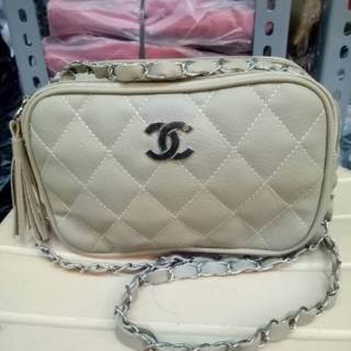 Selempang sunshine floris gesper rante konci gembok