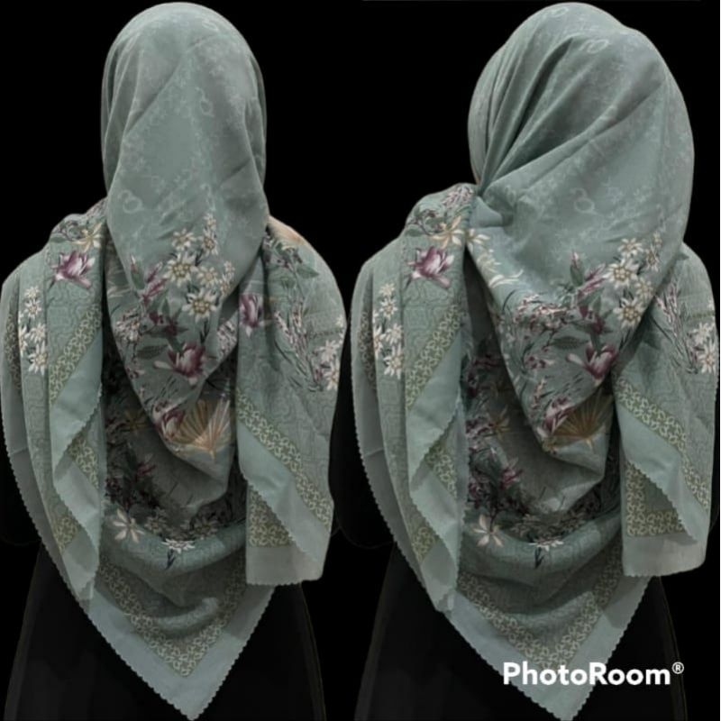 JILBAB VOAL MOTIF TERBARU PREMIUM SYAR'I 130X130