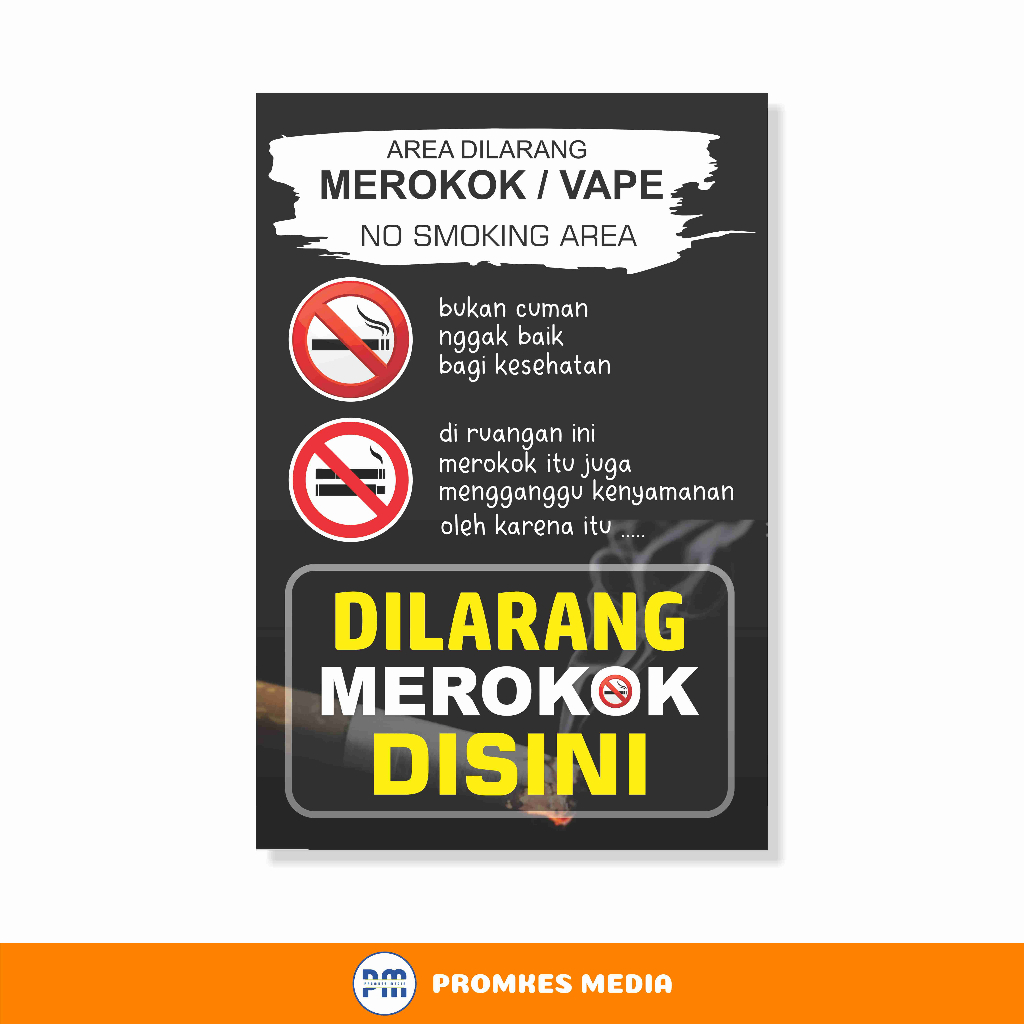 

Poster, Larangan Merokok & Vape, KTR