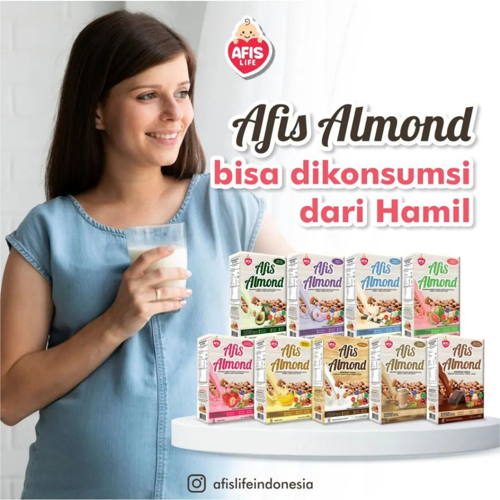 Afis Susu Almond 200gr ASI booster pelancar asi nutrisi ibu menyusui Makassar