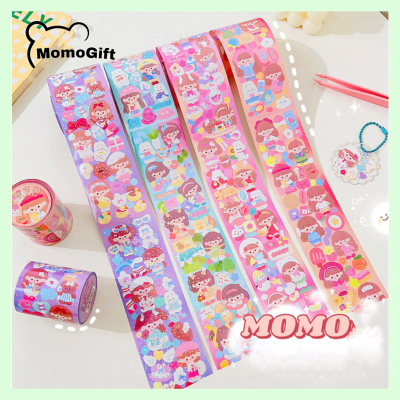 

Washitape Masking Tape Stiker Momo Glossy Lucu Buat Dekor Casing HP