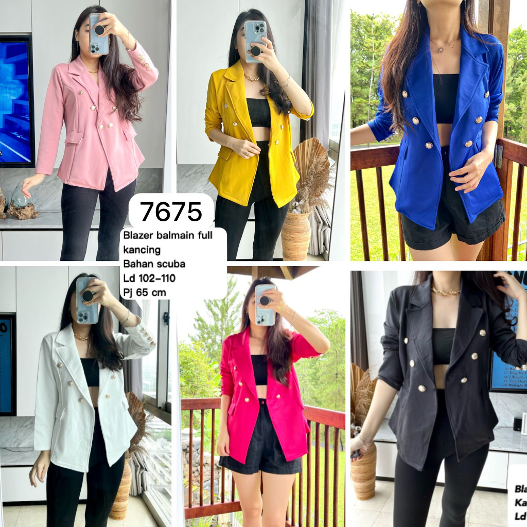BLAZER WANITA BAILMAIN SCUBA MV-7675 IMPORT