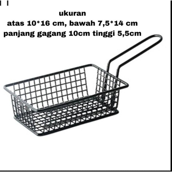 French Fries Small Square Basket Keranjang Kentang Goreng