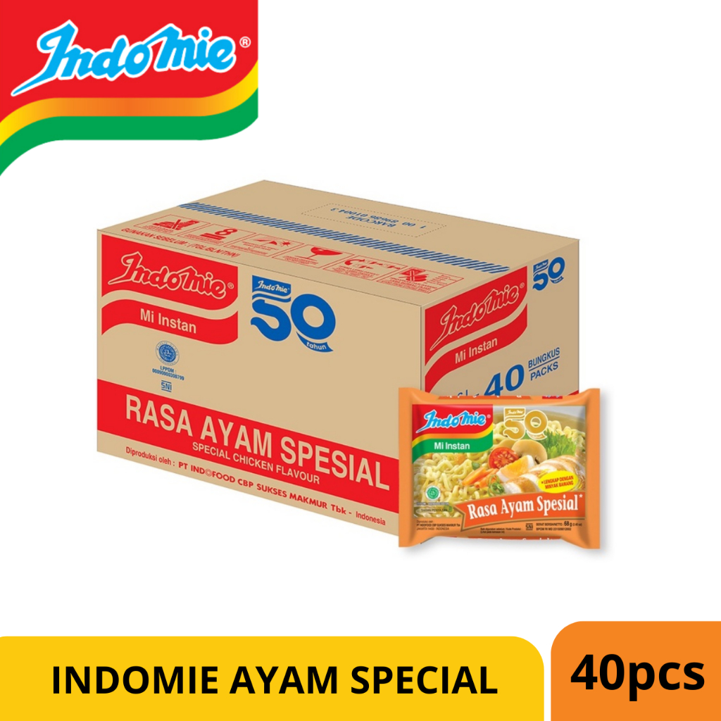 

indomie ayam spesial 1 dus isi 40pcs/ Mie instant indomie