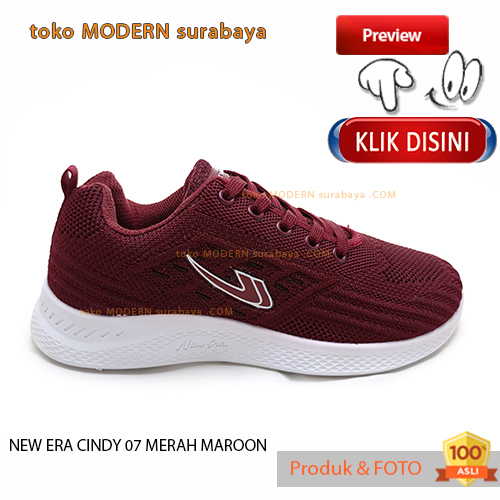 Sepatu wanita sepatu sekolah olahraga sneakers tali NEW ERA CINDY 07