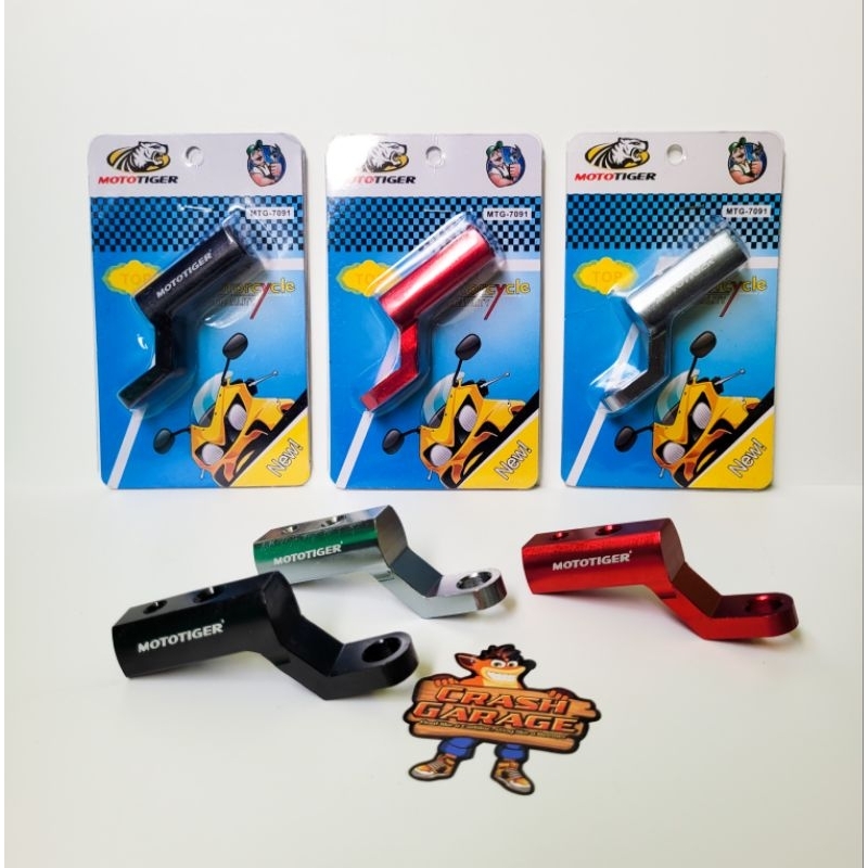 Breket Bracket Spion Motor Mototiger Motowolf Original Alumunium Alloy Dudukan  Holder Hp Lampu Tembak