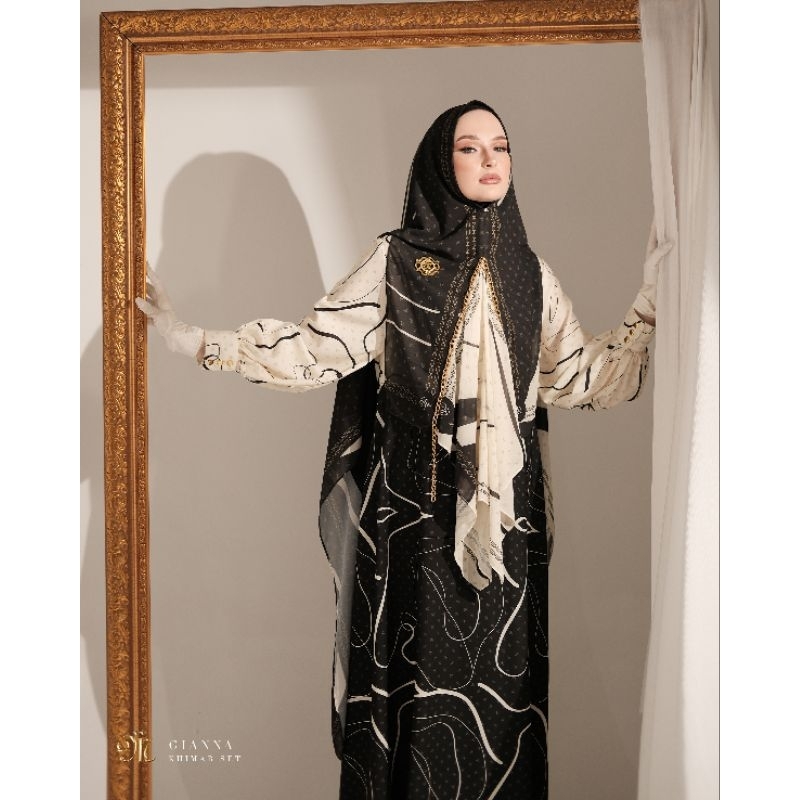 Gamis Dress Premium - Magdara Gianna Dress Set Khimar Signature