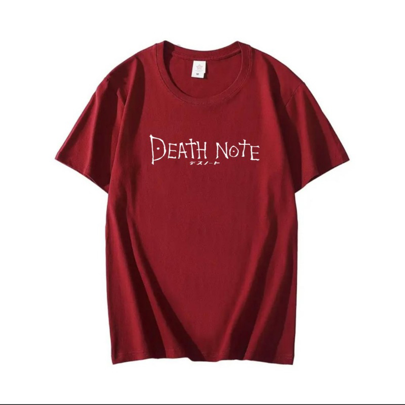 Kaos pria atasan pria lengan pendek kaos oblong laki laki dewasa death note