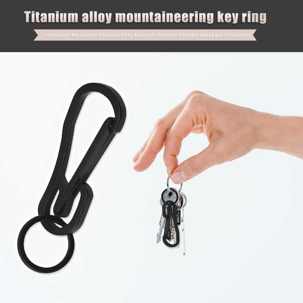 Gantungan Kunci Carabiner Stainless Steel Buckle Key Chain Ganci Desain Minimalis Karabiner Berkualitas