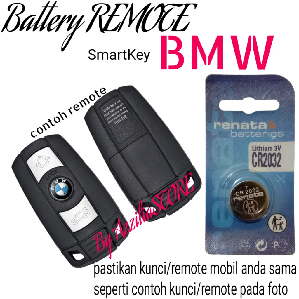 Battery Baterai Batre Batrai Batere Untuk Remote Remot  Smart Key Smartkey Keyless Kunci Mobil Bmw S