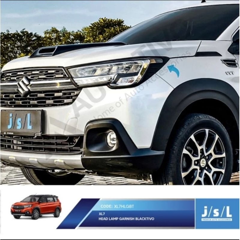 Garnish Lpu Depan Suzuki XL7 Head Lamp Garnish Blacktivo