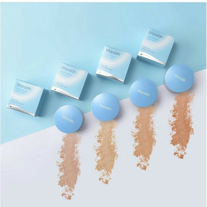 ARJUNA Wardah Lightening Matte Powder - Bedak Tabur dengan SPF 15 PA++ - Oil Control - Mencerahkan Dengan Hasil Matte Natural