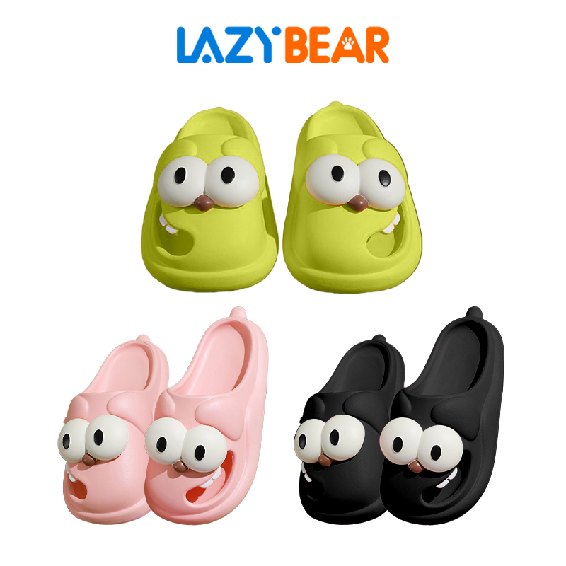 Lazy Bear Sendal Slip On /EVA Sandal Santai  H27/Sendal Jelly Wanita /Jalan Import Korea Anti Slip /Sandal Rumah