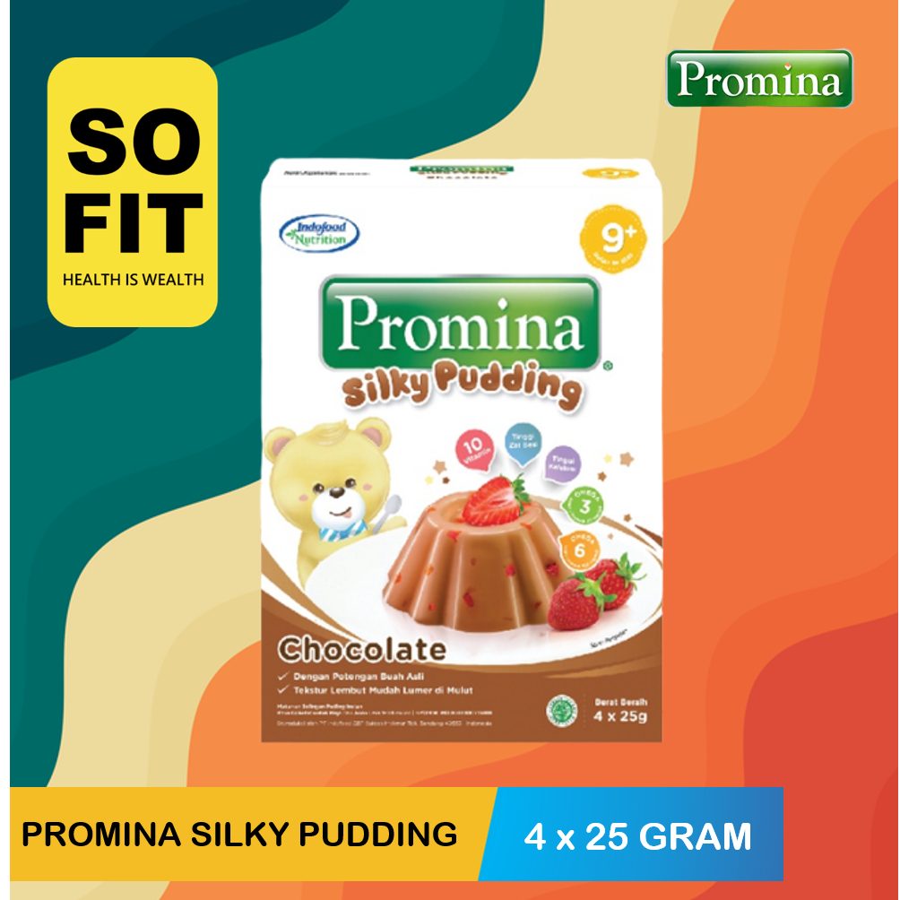 Promina Silky Pudding 100gr Usia 9+ / Puding Anak Bayi / Snack Bayi / Cemilan Bayi / MPASI Bayi / MAKANAN BAYI