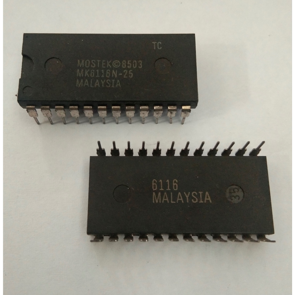 IC MOSTEK MK6116N-25 CMOS Static RAM 2K x 8 DIP-24