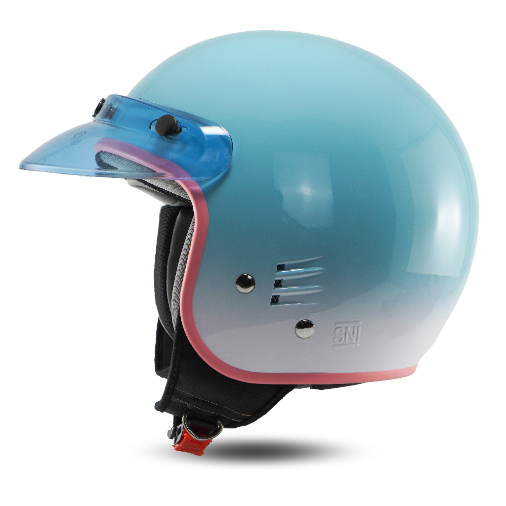 Helm Retro Bogo Dewasa Pria Wanita SNI kekinian