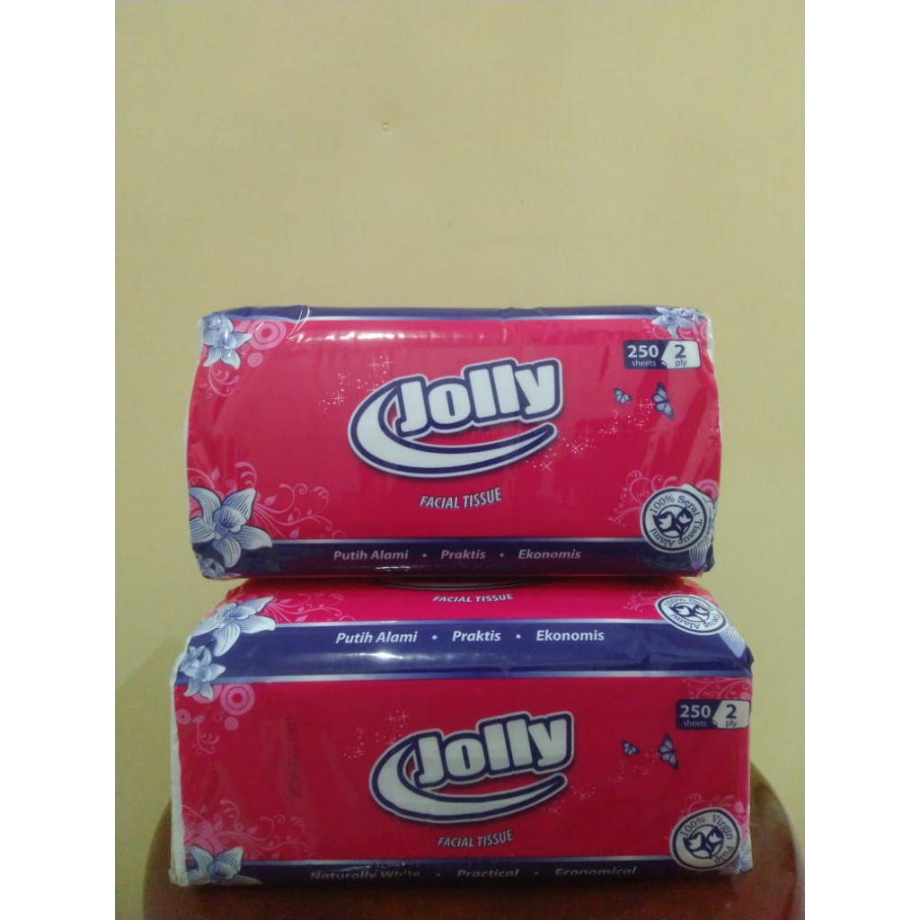 Tissue JOLLY 250 sheets 2 ply / Tisu JOLLY 250 sheets 2 ply Murah