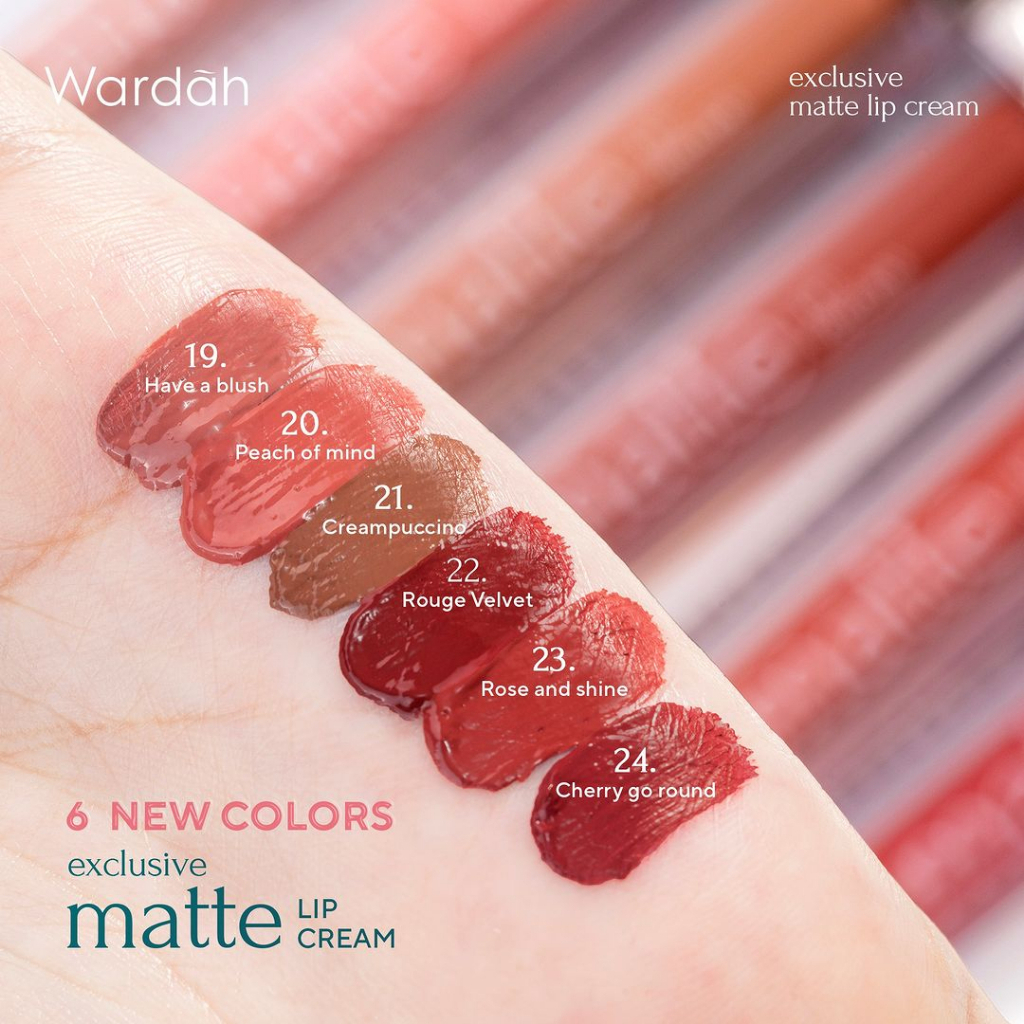 ARJUNA Wardah Matte Lip Cream - Lushlip Liquid Lip Cream - Warna Intense dan Tahan Lama - Matte Finish