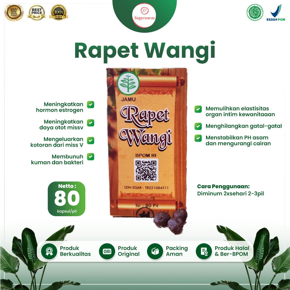 Suplemen Rapet Wangi Perapat Miss V Sari Rapat Kewanitaan Jamu Ramuan Madura Asli