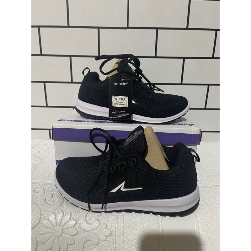 SEPATU SEKOLAH ANAK LAKI PEREMPUAN/ SEPATU ANDO LIAM / SAGA ATAU /SEPATU SMP