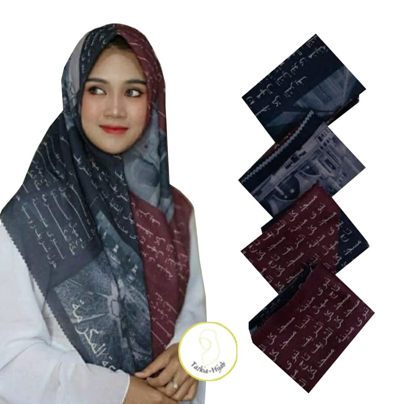 Cod Kerudung Hijab Man Ana Terbaru Hijab Segi Empat Motif Arab Motif Korea Koran Arab Terbaru