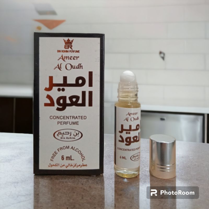 Bin Rohim Parfum AMEER AL OUD Pria Roll On Non Alkohol Original 6ml