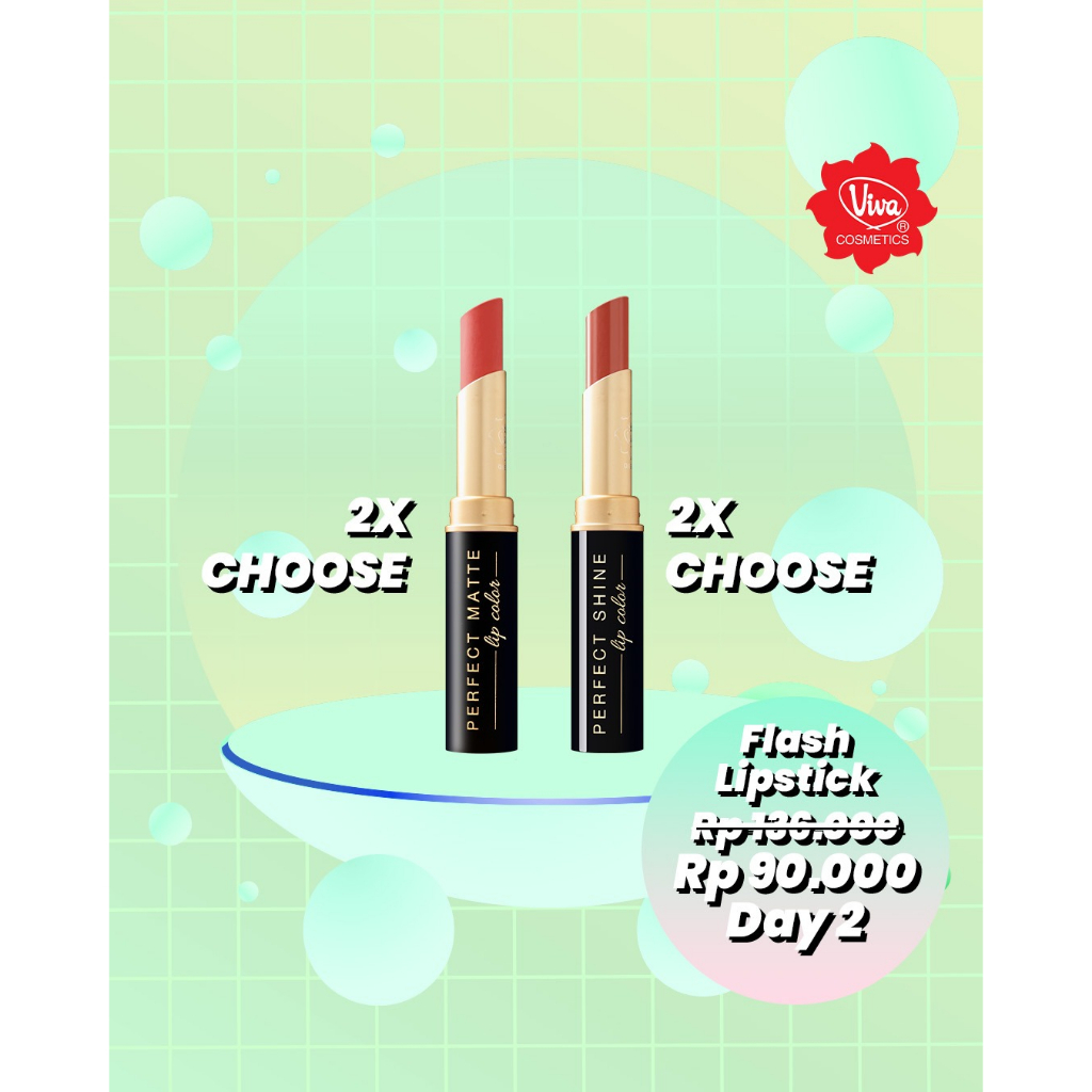 Paket 2 Perfect Matte Lip Color, 2 Perfect Shine Lip Color