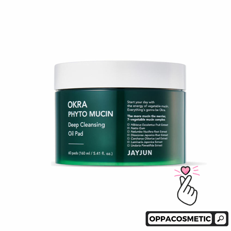 [JAYJUN] Okra Phyto Mucin Deep Hydrogel Facial Patch 30EA | Cleansing Oil Pad 60 PADS