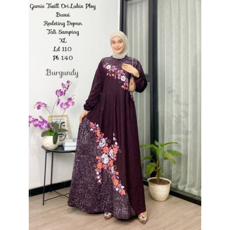 gamis twill ori lukis